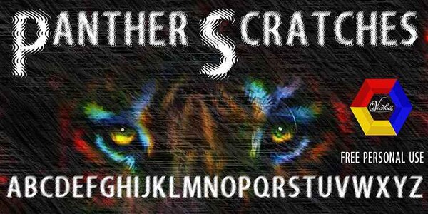 Panther Scratches font